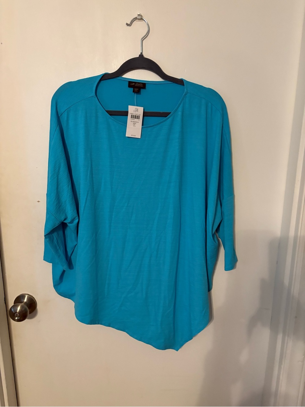 J. Jill Teal Blue Lightweight Long Sleeve Top